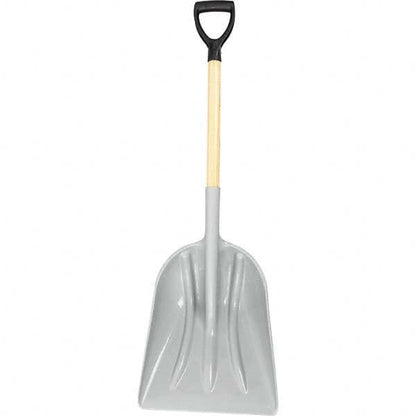 PRO SOURCE Polypropylene Blade Grain/Snow Scoop Shovel: D-Grip, 14" High x 18" Blade