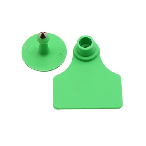 Cattle Ear Tags 150 Sets Livestock Blank Ear Tags Animal Earring Marker Tag for Cattle Cow Swine Deer Camel Horse for Animals(Green) - color: Green