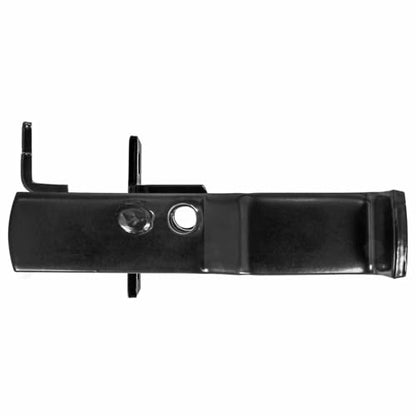 Black 4" Fulcrum Latch Single Gate - Pressed Steel - Powder Coated - size: BLACK 4"
