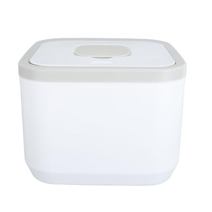 Rice Storage Container, Airtight Large Capacity Food Dispenser for Pantry Kitchen Food Grade ABS 50 Lb Stackable Bin with Lid and Measuring Cup