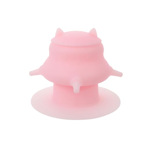 Pet Feeder Bowl with Nursing Nipple - Silicone Kitten Milk Feeder for Puppies and Small Animals - Puppy Milk Feeding Station for Animal Lovers - Pink - color: Pink