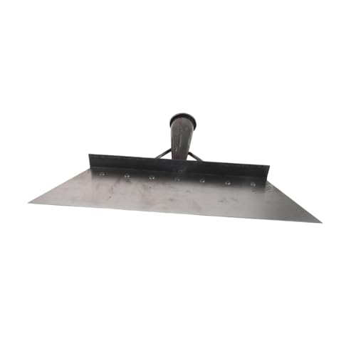 BESPORTBLE Manganese Steel Farm Shovel and Manure Scraper for Livestock Cleaning, 38cm Multifunctional Metal Scoop for Pasture and Barn Maintenance