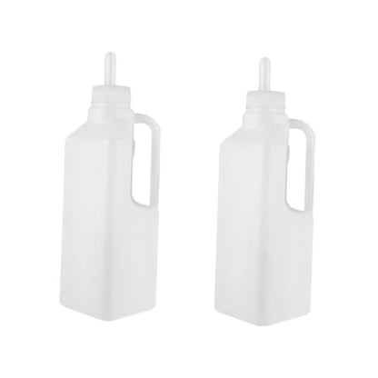 HANABASS 2pcs Silicone Lamb Feeding Bottle Lids for Newborn Animals Pet Feeding Supplies