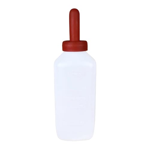 Calf Milk Feeding Bottle 4 L with Extended Nipple, Leakproof Feeder for Newborn Calves, Sheep & Goats, Livestock Nursing Bottle - color: Vertical 2liter int