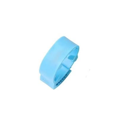 140 Pcs Inner Diameter 2~2.3cm Adjustable Chicken Foot Ring Poultry Leg Farm Identification Marker Tool for Duck(Blue) - color: Blue