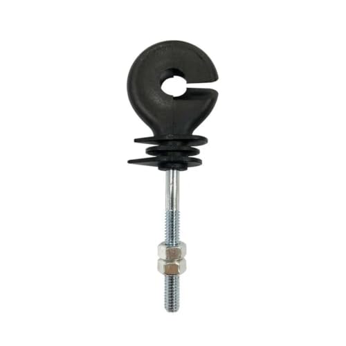 Electric Fencing Ring Insulators 50Pcs Flat Nut Insulators Electric Fence Threaded Insulation Spiral for Livestock