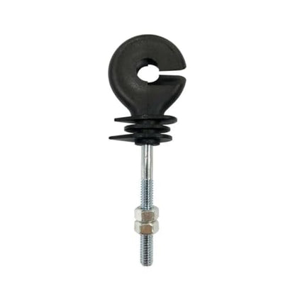 Electric Fencing Ring Insulators 50Pcs Flat Nut Insulators Electric Fence Threaded Insulation Spiral for Livestock