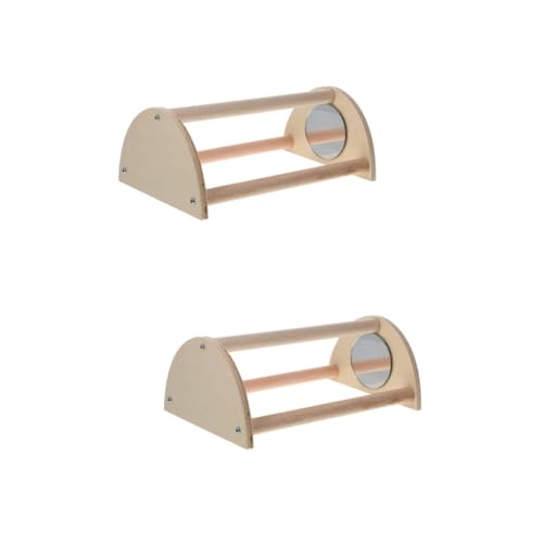 BESPORTBLE 2pcs Wooden Chicken Roosting Bar for Brooder and Coop Chick Training Perch Stand Easy to Assemble Chicken Perch for and