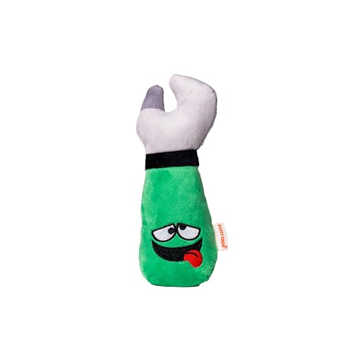 Squeaky Dog Plush Toy, Tools Bite_Stick Collection, 8", for Small and Medium Dogs (Wrench, Small) - color: Wrench, size: Small