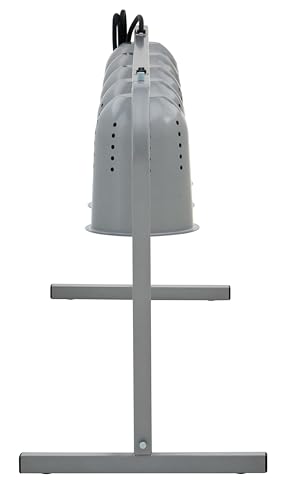 Kratos Commercial Food Warmer, Freestanding Heat Lamp, Five Bulbs, Adjustable Height, Silver, 120V, 1250W (31M-009) - size: 5 Bulb-Silver