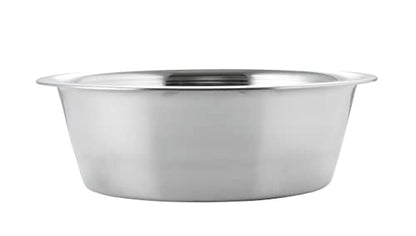 11 Cups Stainless Steel Dog Bowls, 10" Diameter, 3" Height, Double Pack, Dishwasher Safe - color: Double Pack, size: 11 cup (Standard)