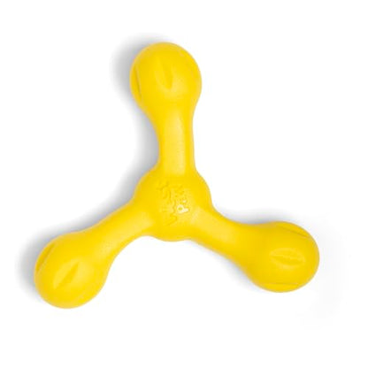 WEST PAW Zogoflex Air Skamp Tug-of-War Stick Dog Chew Toy – Hollow, Squishy Interactive Toy for Dogs, Puppies – for Chewing, Catch, Carry, Fetch, Dishwasher Safe, Latex-Free, 8.5", Dandelion Yellow - color: Dandelion Yellow