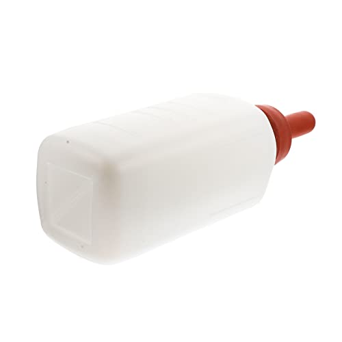 Thickened Vertical Hand-Operated Nursing Bottle for Calves Goats and Pigs Feeding Container Bite Design for Small Farm Animals