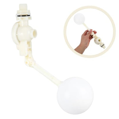 Adjustable Abs Float Valve with High Flow Rate for Automatic Water Level Control in Livestock Troughs and Hydroponics Tanks Plastic Construction Easy Installation