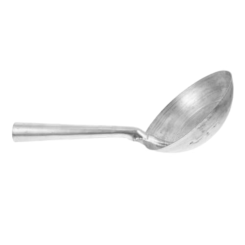 Iron Ladle Scoop for Feeding and Watering Heavy Duty Spoon Ergonomic Handle for Farm and Garden and Reusable Cooking Utensil for Livestock and Plants