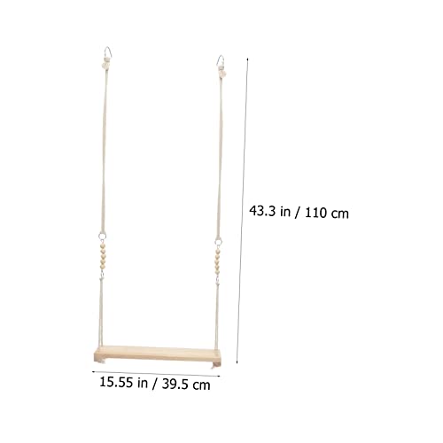 HANABASS 1Pc Parrot Swing Durable Bird Suspension Bridge for Birds Creative Activity Rack for Parakeets Cockatiels and Lovebirds for Play and Exercise