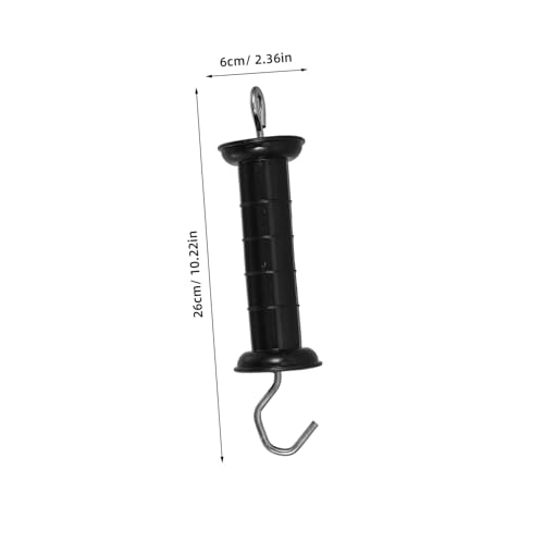 BESPORTBLE Fence Gate Handle Electric Fence Door Handle Insulator Robust Steel Construction for Livestock Park and Farm