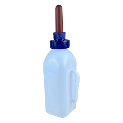 Large Capacity Livestock Milk Container Feeding Bottle with Leakproof Nipple Easy Refilling Mouth for Fawns Nursing - style: 2 liter capacity