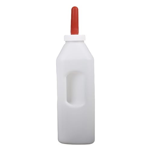 Calf Feeding Bottle with Nipple and Comfortable Grip Feeders 1-5L Large Capacity Easy Bottle - color: 5 Liters