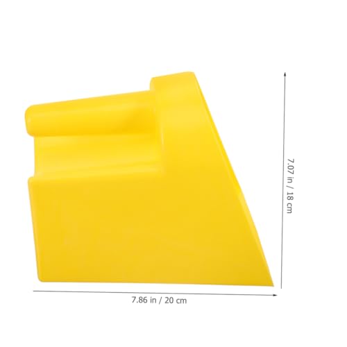 Totority 2pcs Plastic Feed Scoop Farm Tool Large Livestock Feeder Poultry Scoop Chicken Coop Feeder Ergonomic Handle