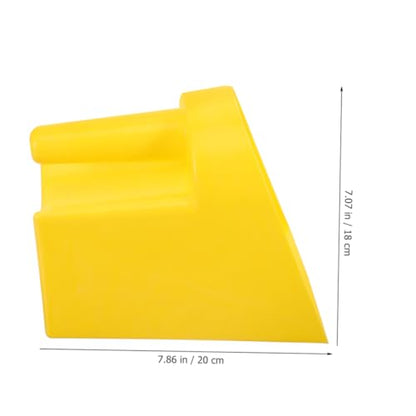 Totority 2pcs Plastic Feed Scoop Farm Tool Large Livestock Feeder Poultry Scoop Chicken Coop Feeder Ergonomic Handle
