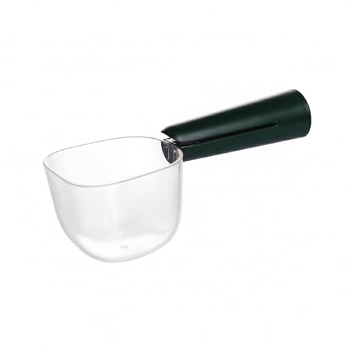 Pet Food Scoop with Built-in Bag Sealer, Durable PP Measuring Cup for Dry Kibble, 13-Inch Long Handle (Pink, Blue, Green) - color: Green