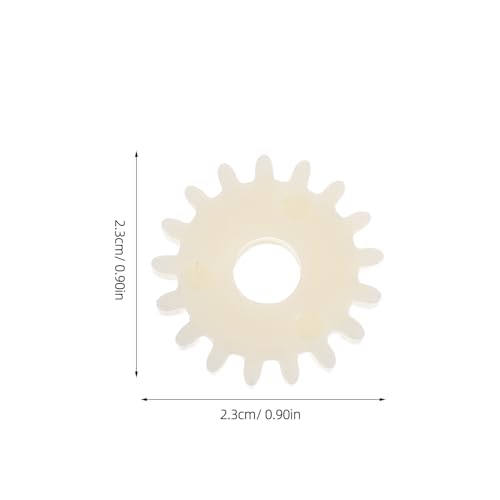 6pcs Egg Incubator Replacement Parts Plastic Rotating Gears for Egg Accessories Compatible with Goose Chicken Duck Hatching Machines Beige