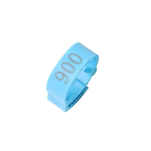 50Pcs Adjustable Size Chicken Foot Ring Poultry Number Tag Buckle Plastic Chick Duck Goose Farm Breeding Supplies for Easy Flock Management(Blue) - color: Blue