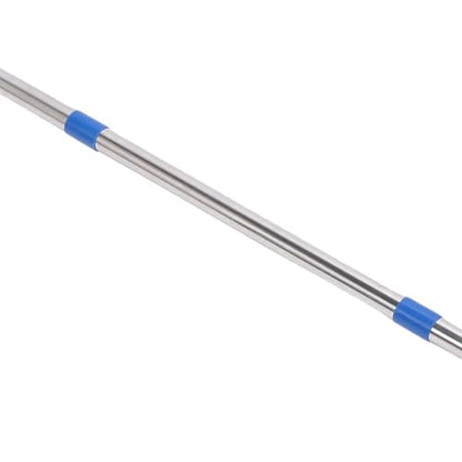 Zerone Heavy Duty Steel Wire Broom, 30cm Plastic Head Stainless Steel Handle Outdoor Floor Scrub Brush with Extended Pole, for Patios Decks Gardens Concrete Garages (120cm) - size: 120cm