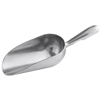 Aluminum Scoop for Ice and Flour - Metal Scooper for Canisters, Dry Goods, Sugar - Small Kitchen Food Scoop for Freezer, Ice Machine, Pet Food - Hand Scoopers