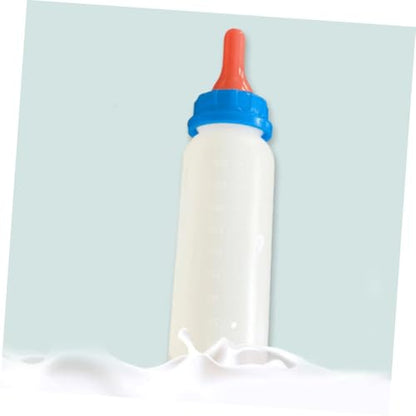 Mipcase 4pcs Piglet Bottles for Newborn Lambs Kitten Calves Goat Pet Feeding Bottle Set