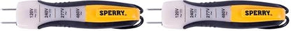 Sperry Instruments ET6204 4 Range Voltage Tester, Yellow, 80-480V AC/DC (Pack of 2) - size: 80-480V AC/DC (Pack of 2)