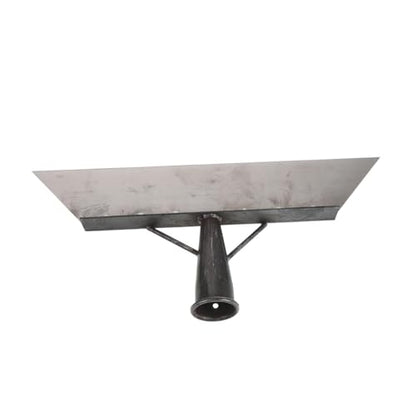 Outanaya Livestock Manure Scraper Shovel for Poultry and Pig Farm Cleaning 38cm Manganese Steel Heavy Duty Metal Dung Scraper for Barn and Stable Maintenance