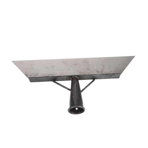 Outanaya Livestock Manure Scraper Shovel for Poultry and Pig Farm Cleaning 38cm Manganese Steel Heavy Duty Metal Dung Scraper for Barn and Stable Maintenance