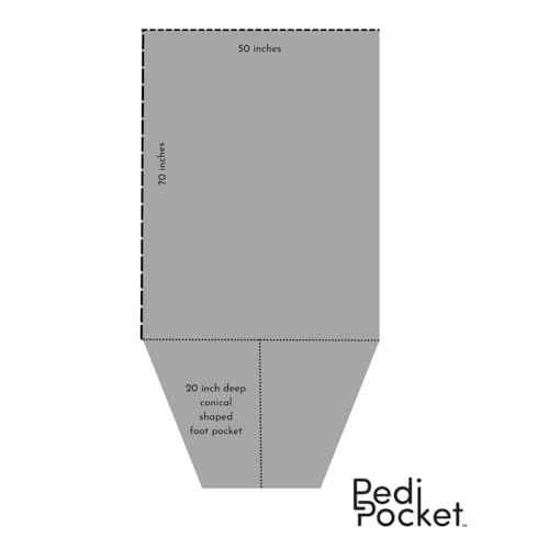 PediPocket Patented Foot Pocket Blanket – 50” x 70” with 20” Deep Foot Pocket, Plush Velvety Fleece Blanket, Everyday Luxurious Comfort, Machine Washable, Gift Idea – Perfect Paisley (Non-Electric) - color: Perfect Paisley
