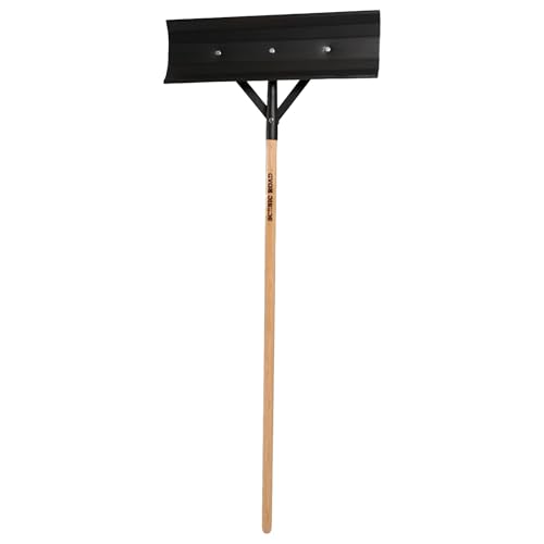 SCENIC ROAD Farm & Ranch Scraper Tool – Heavy Duty Ice Scraper with 24" Reversible Blade & 58" Long Handle Scraper – Poly Scraper for Driveway Ice, Barn, Paint or Wood – Made in USA (Model SRP24) - size: 24-inch Poly