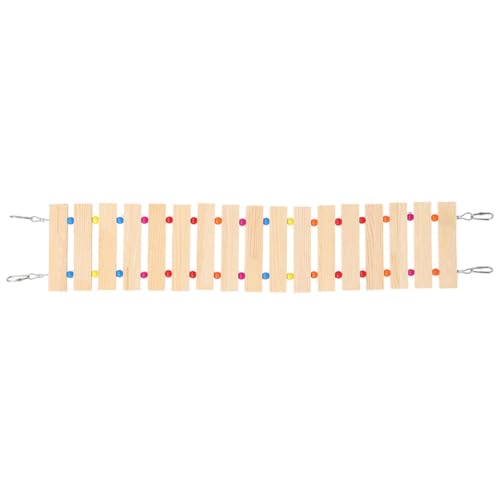 Wooden Bird Ladder for Chickens and Roosters, Natural Wood Chicken Perch with Chewing and Exercise Features, Poultry Coop Accessory for Hens and Birds