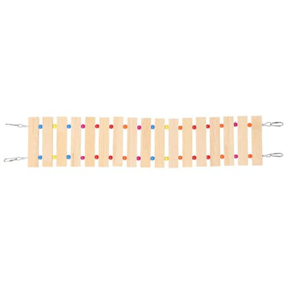 Wooden Bird Ladder for Chickens and Roosters, Natural Wood Chicken Perch with Chewing and Exercise Features, Poultry Coop Accessory for Hens and Birds