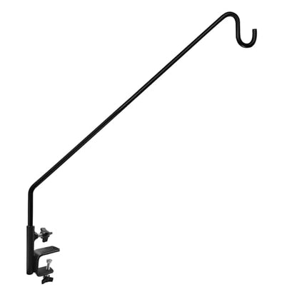 MIXXIDEA Heavy Duty Extensible Deck Hook - Adjustable for Hanging Bird Feeders, Plants, Wind Chimes, Lanterns - size: 43in Long Deck Hook-1 Pack