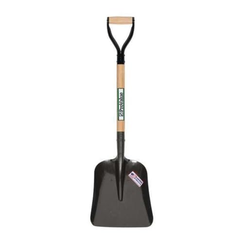ProValue 49013 SV-SS10#2 Steel General Purpose Scoop with 26" Hardwood Handle and Steel D-Grip, 11" x 13.5" Head