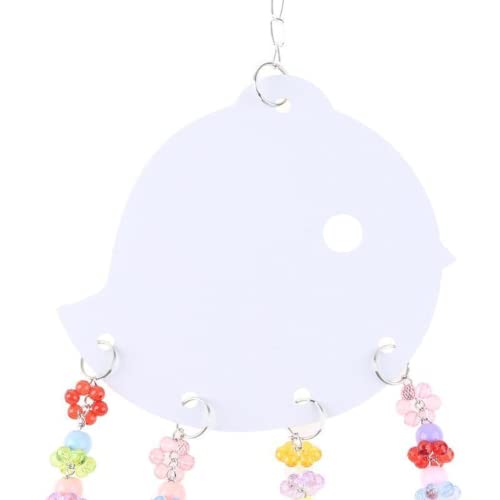 ansu Chicken Toy Pet Birds Swing Mirror Toys with Bells Macaw Cockatoo Parakeet Tool