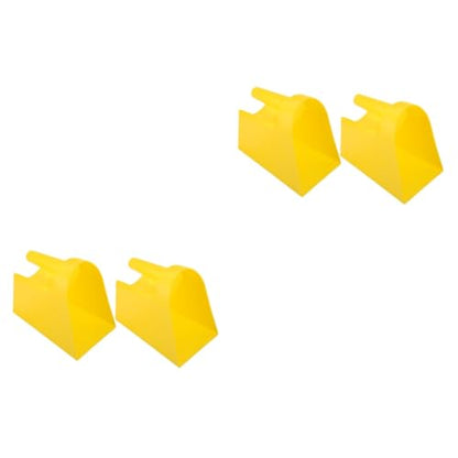 Mikikit 4pcs Shovel for Livestock Ergonomic Handle Poultry Feeding Scoop for Farm and Garden Use