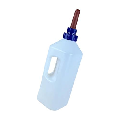 Large Capacity Livestock Milk Container Feeding Bottle with Leakproof Nipple Easy Refilling Mouth for Fawns Nursing - style: 5 liter capacity