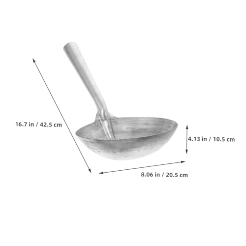 Iron Ladle Spoon for Feeding Livestock Heavy-Duty Scoop and Farm Animals Handle Water and Dipper for Homesteaders and Farmers