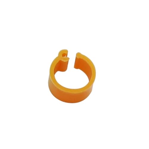 600Pcs 10 Colors Birds Feet Rings Inner Diameter 8mm Width 7mm Plastic Clip Ring Pigeon Quail Foot Farm Animal(Gold) - color: Gold