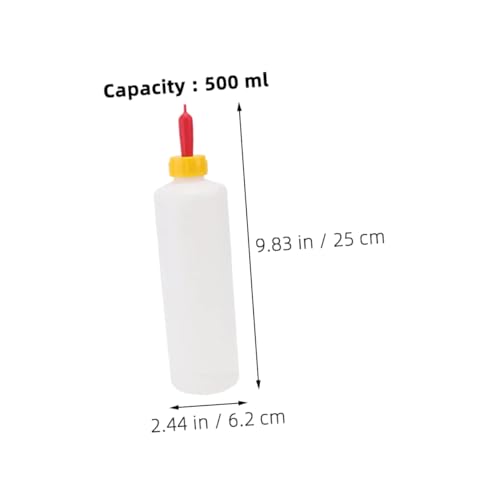 Kisangel 2sets Animal Feeding Bottles Goat Milk Bottle Feeder for Cows Sheep Goats Farm Use Milk Nipple