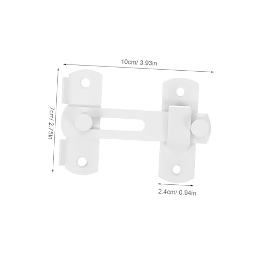 POPETPOP Heavy Duty Stainless Steel Latch Lock for Wooden Gates Secure Closure for Pet Cages Farm Enclosures and Barn Doors Matte