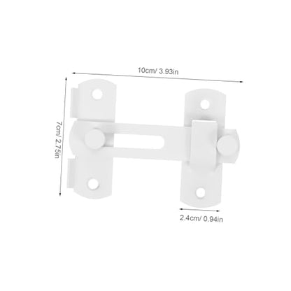 POPETPOP Heavy Duty Stainless Steel Latch Lock for Wooden Gates Secure Closure for Pet Cages Farm Enclosures and Barn Doors Matte