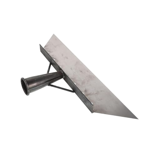 Uonlytech Heavy-Duty Manganese Steel Manure Scraper Shovel for Livestock Farm Cleaning, 38cm Metal Excrement Shovel with Multi-use Scraper Tool for Barn and Pasture Maintenance