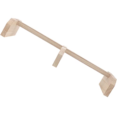 Yardwe Natural Chicken Roosting Perch Wooden Bird Stand Roosting Bars for Chickens Parrot Accessory